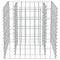 vidaXL - Gabion - plantenbak - verhoogd - 50x50x50 - cm - gegalvaniseerd - staal