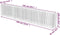 vidaXL - Gabion - plantenbak - verhoogd - 540x50x100 - cm - gegalvaniseerd - staal