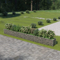 vidaXL - Gabion - plantenbak - verhoogd - 540x50x50 - cm - gegalvaniseerd - staal