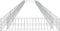 vidaXL - Gabion - plantenbak - verhoogd - 800x100x20 - cm - gegalvaniseerd - staal