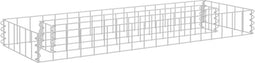 vidaXL - Gabion - plantenbak - verhoogd - 90x30x10 - cm - gegalvaniseerd - staal