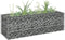 vidaXL - Gabion - plantenbak - verhoogd - 90x30x30 - cm - gegalvaniseerd - staal