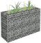 vidaXL - Gabion - plantenbak - verhoogd - 90x30x60 - cm - gegalvaniseerd - staal