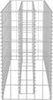 vidaXL - Gabion - plantenbak - verhoogd - 90x30x60 - cm - gegalvaniseerd - staal