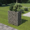 vidaXL - Gabion - plantenbak - verhoogd - 90x50x100 - cm - gegalvaniseerd - staal