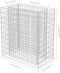 vidaXL - Gabion - plantenbak - verhoogd - 90x50x100 - cm - gegalvaniseerd - staal