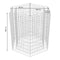 vidaXL - Gabion - plantenbak - verhoogd - zeshoekig - 100x90x100 - cm