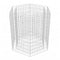 vidaXL - Gabion - plantenbak - verhoogd - zeshoekig - 100x90x100 - cm