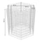 vidaXL - Gabion - plantenbak - verhoogd - zeshoekig - 100x90x100 - cm