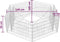 vidaXL - Gabion - plantenbak - verhoogd - zeshoekig - 160x140x50 - cm