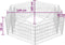 vidaXL - Gabion - plantenbak - verhoogd - zeshoekig - 160x140x50 - cm