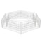 vidaXL - Gabion - plantenbak - verhoogd - zeshoekig - 200x173x40 - cm