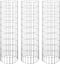 vidaXL - Gabion - plantenbakken - 3 - st - rond - verhoogd - Ø30x100 - cm - staal