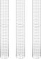 vidaXL - Gabion - plantenbakken - 3 - st - rond - verhoogd - Ø30x200 - cm - staal