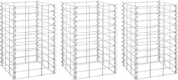 vidaXL - Gabion - plantenbakken - 3 - st - verhoogd - 30x30x50 - cm - ijzer