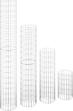 vidaXL - Gabion - plantenbakken - 4 - st - rond - verhoogd - Ø30x50/100/150/200 - cm