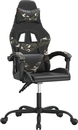 vidaXL-Gamestoel-draaibaar-kunstleer-zwart-en-camouflage
