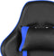 vidaXL - Gamestoel - draaibaar - met - voetensteun - PVC - blauw