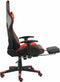 vidaXL - Gamestoel - draaibaar - met - voetensteun - PVC - rood