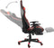 vidaXL - Gamestoel - draaibaar - met - voetensteun - PVC - rood