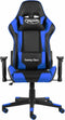 vidaXL - Gamestoel - draaibaar - PVC - blauw