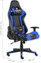 vidaXL - Gamestoel - draaibaar - PVC - blauw