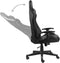 vidaXL - Gamestoel - draaibaar - PVC - grijs