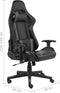 vidaXL - Gamestoel - draaibaar - PVC - grijs