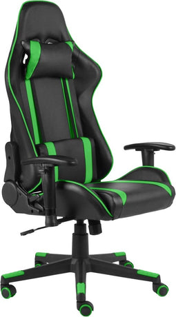 vidaXL - Gamestoel - draaibaar - PVC - groen