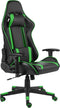 vidaXL - Gamestoel - draaibaar - PVC - groen