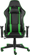 vidaXL - Gamestoel - draaibaar - PVC - groen