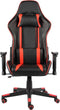 vidaXL - Gamestoel - draaibaar - PVC - rood