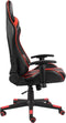 vidaXL - Gamestoel - draaibaar - PVC - rood