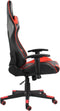 vidaXL - Gamestoel - draaibaar - PVC - rood