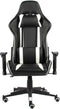 vidaXL - Gamestoel - draaibaar - PVC - wit