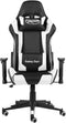 vidaXL - Gamestoel - draaibaar - PVC - wit