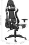 vidaXL - Gamestoel - draaibaar - PVC - wit
