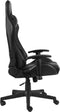 vidaXL - Gamestoel - draaibaar - PVC - zwart