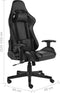 vidaXL - Gamestoel - draaibaar - PVC - zwart