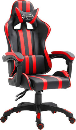 vidaXL - Gamestoel - kunstleer - rood