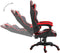 vidaXL - Gamestoel - kunstleer - rood