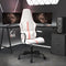 vidaXL - Gamestoel - kunstleer - wit - en - roze