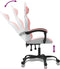 vidaXL-Gamestoel-kunstleer-wit-en-roze
