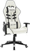 vidaXL - Gamestoel - kunstleer - wit - en - zwart