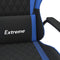 vidaXL - Gamestoel - kunstleer - zwart - en - blauw