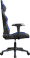 vidaXL - Gamestoel - kunstleer - zwart - en - blauw