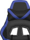 vidaXL - Gamestoel - kunstleer - zwart - en - blauw