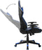 vidaXL - Gamestoel - kunstleer - zwart - en - blauw