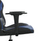 vidaXL - Gamestoel - kunstleer - zwart - en - blauw