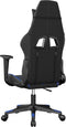 vidaXL - Gamestoel - kunstleer - zwart - en - blauw
